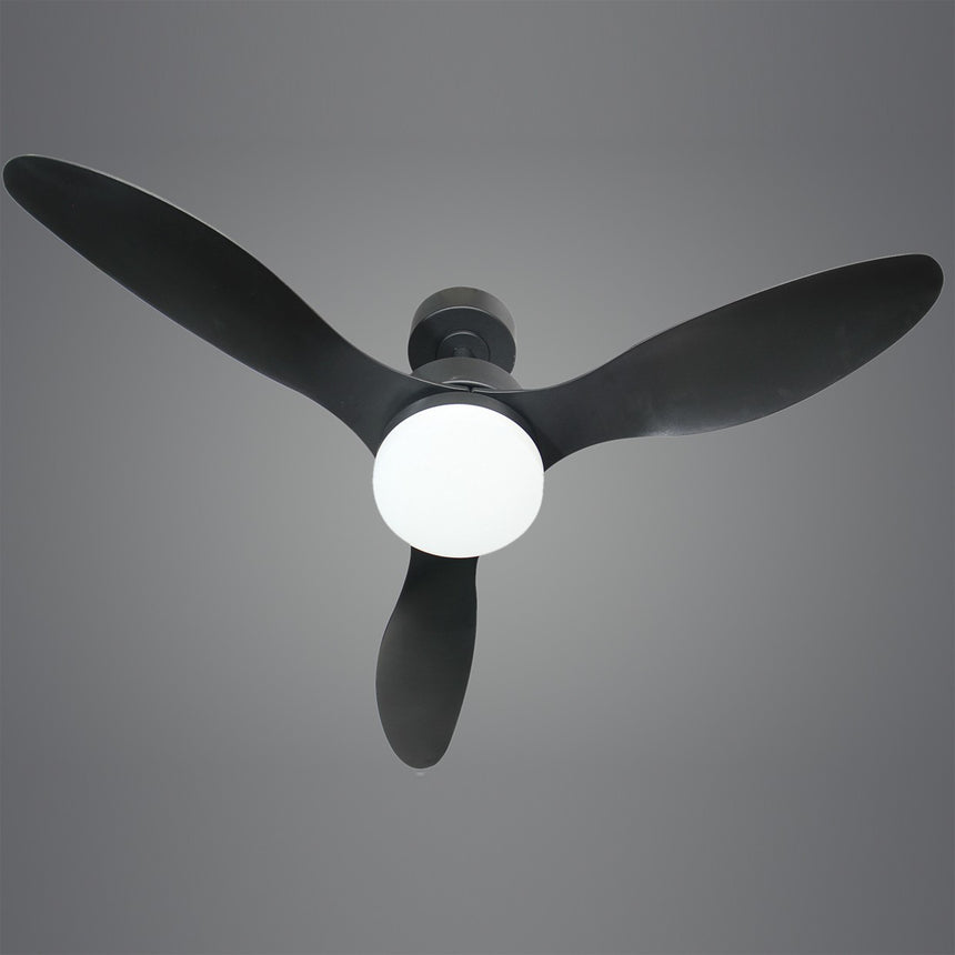 Ventilador de techo con luz AJP Valcano LED negro 3 palas 3000-6500K Ø106cm 20W 11541 — vista 4
