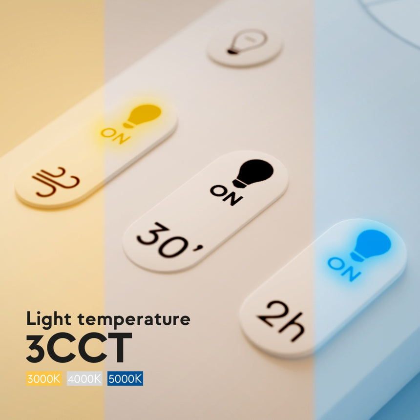 Ventilador de techo con luz Sulion Emma S Lite LED tela madera blanco CCT 12W 2208084