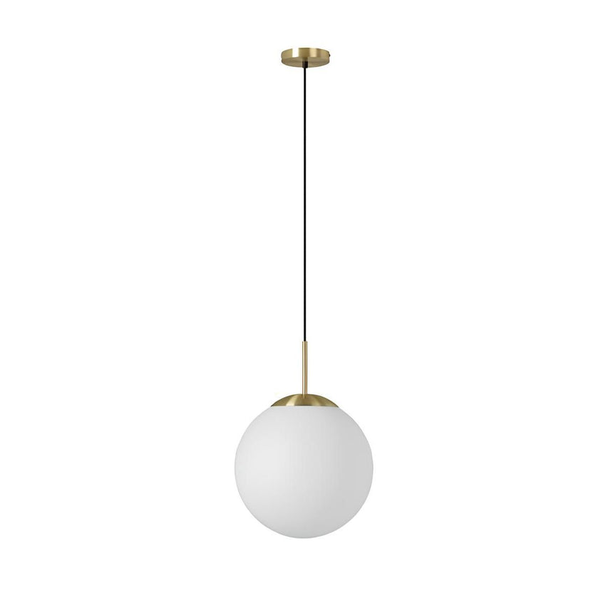 MDC Ronda 1-light pendant ceiling lamp with matte gold opal ball 577766101