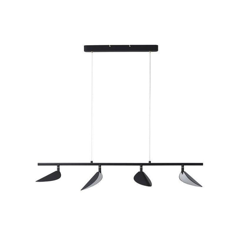 MDC SENDA 4-light LED pendant lamp in matte black 577839102