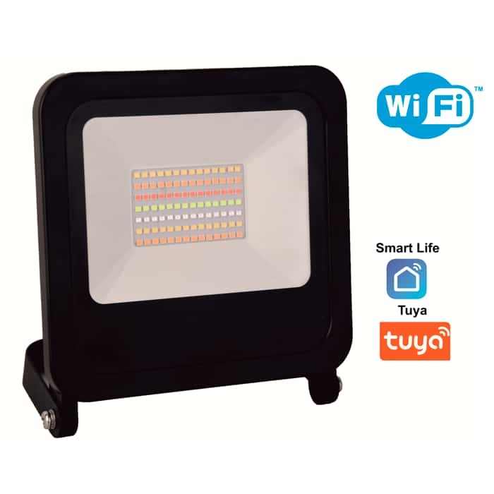 LDV Proyector LED SMD 50w 3750lm 120º RGB WIFI NEGRO ip65