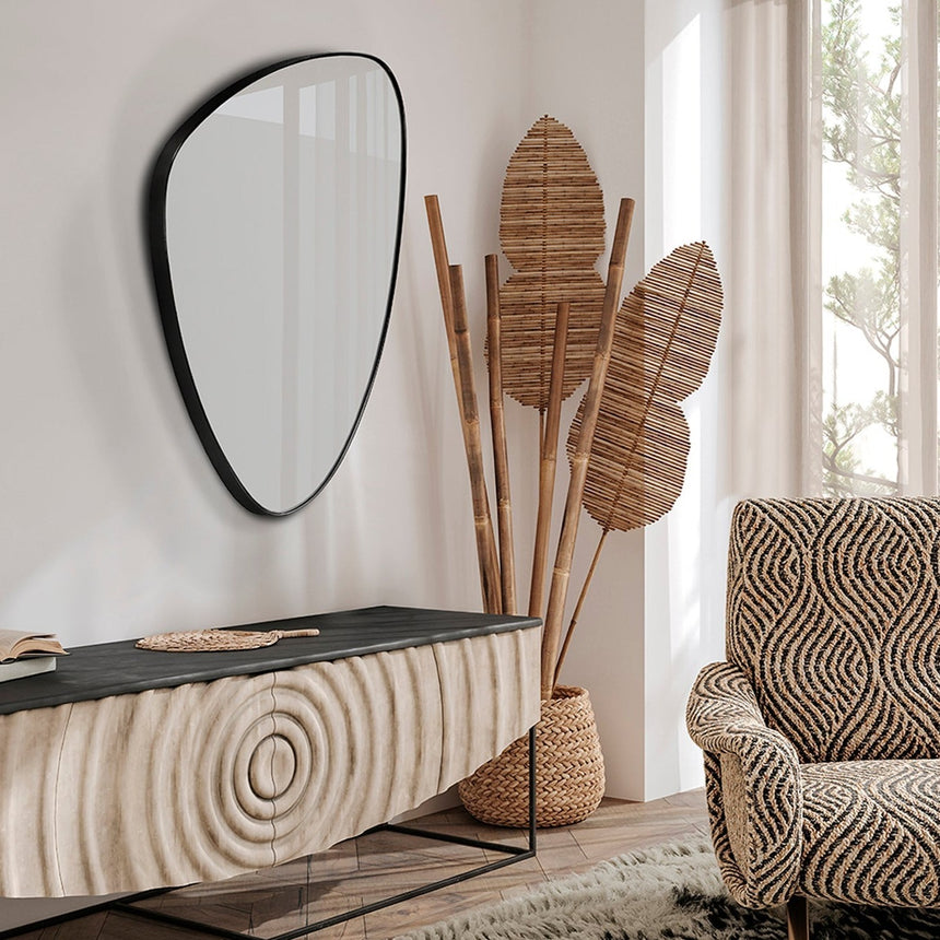 Schuller Orio Small triangular mirror black 84X55 127369