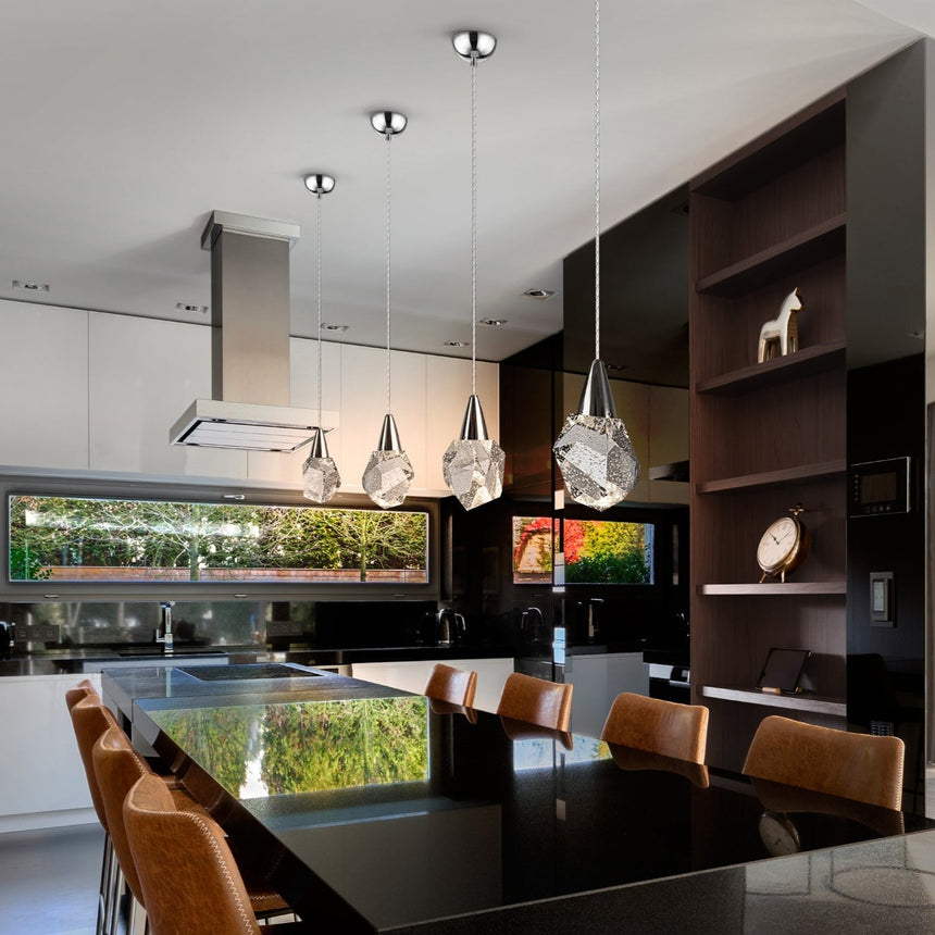 Schuller Aquaria Pendant Ceiling Lamp 1 Light Chrome 157018