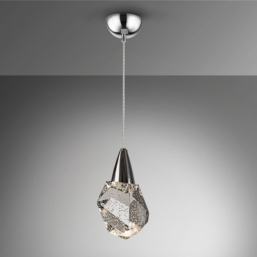 Schuller Aquaria Pendant Ceiling Lamp 1 Light Chrome 157018