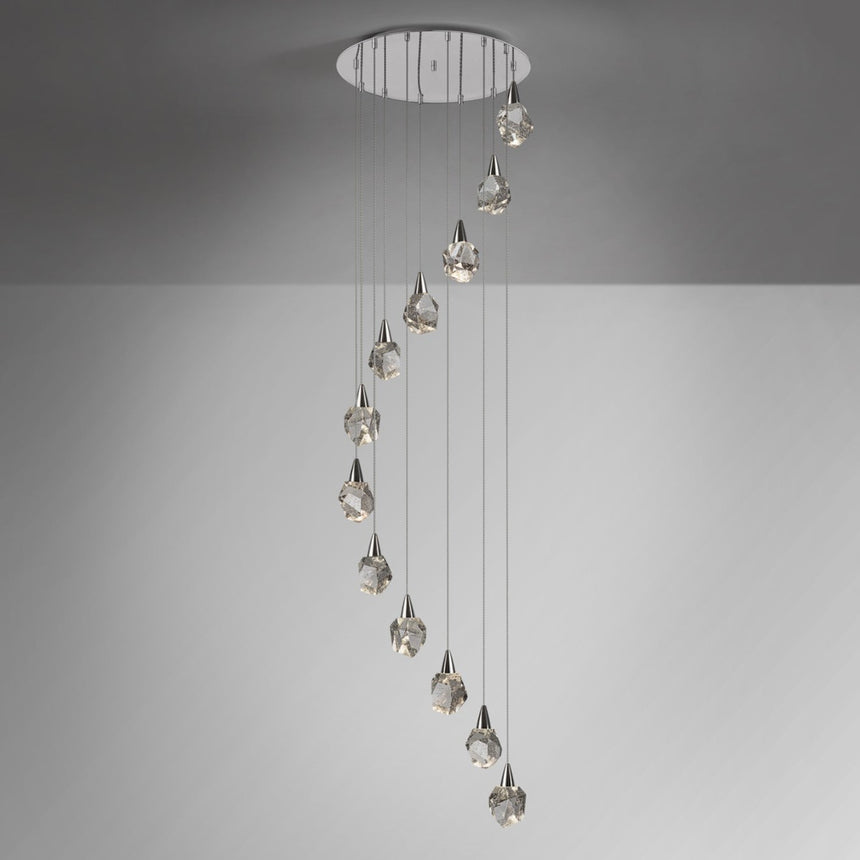 Schuller Aquaria Lámpara de techo colgante 12 luces cromo 157308