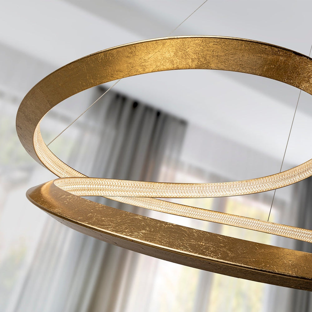 Schuller Eternity Gold Leaf Pendant Light Ø60 165723