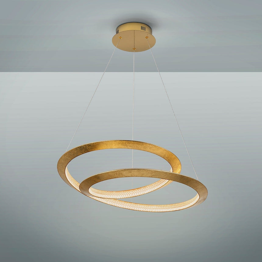 Schuller Eternity Gold Leaf Pendant Light Ø60 165723