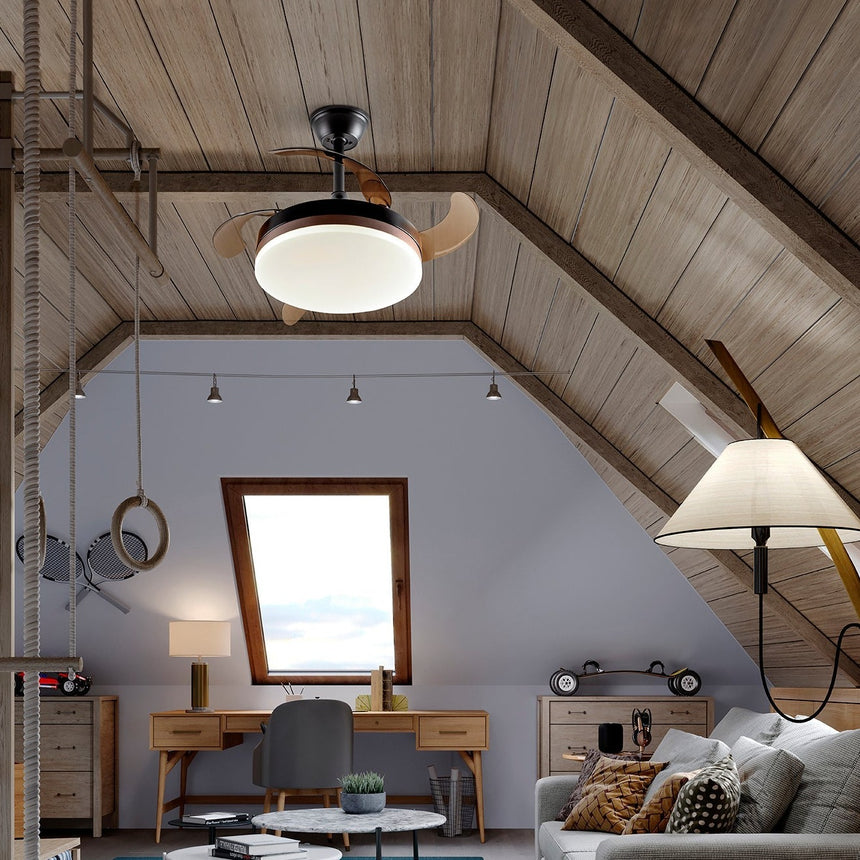 Schuller Vento Mini Black Fan Diameter 40 Dimable 169211