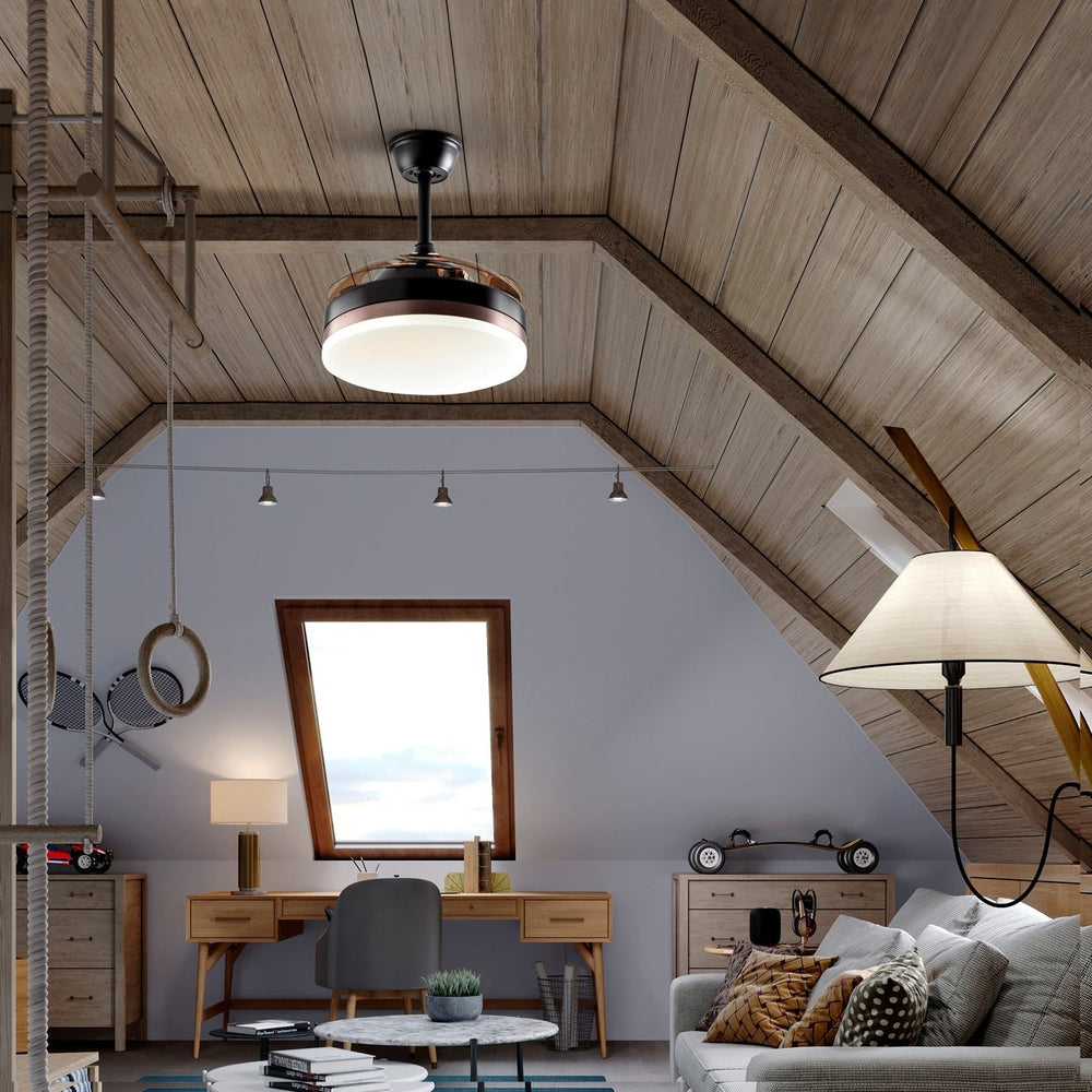 Schuller Vento Mini Black Fan Diameter 40 Dimable 169211