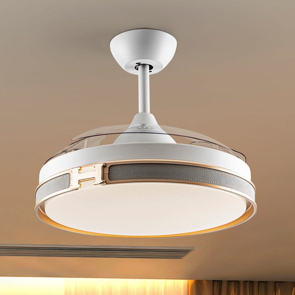 Schuller Heron Dimmable White Gold Fan 175180D