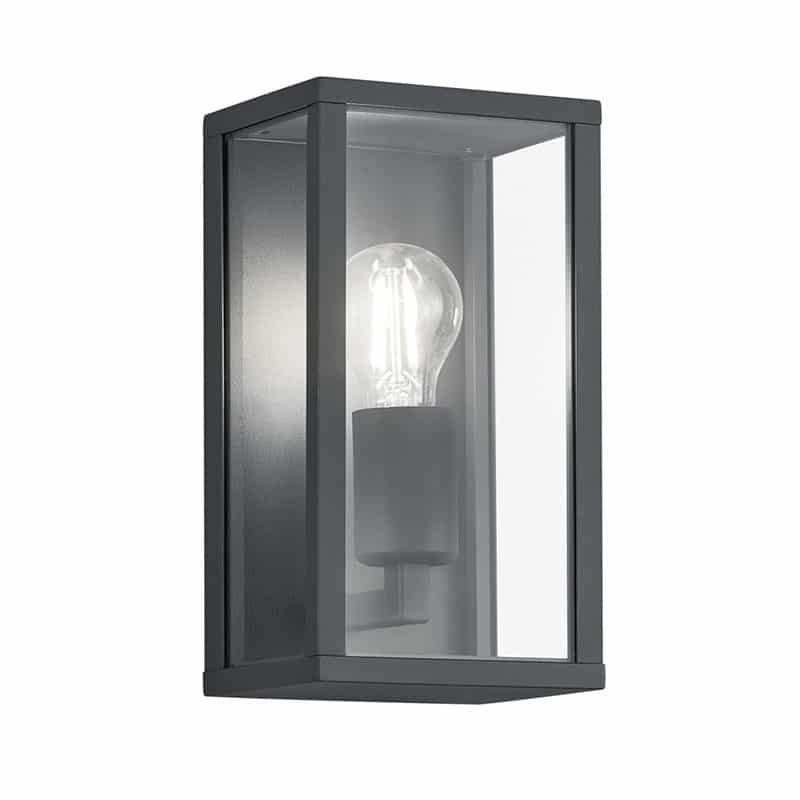 Trio Garonne Aplique de pared exterior de aluminio antracita 201860142