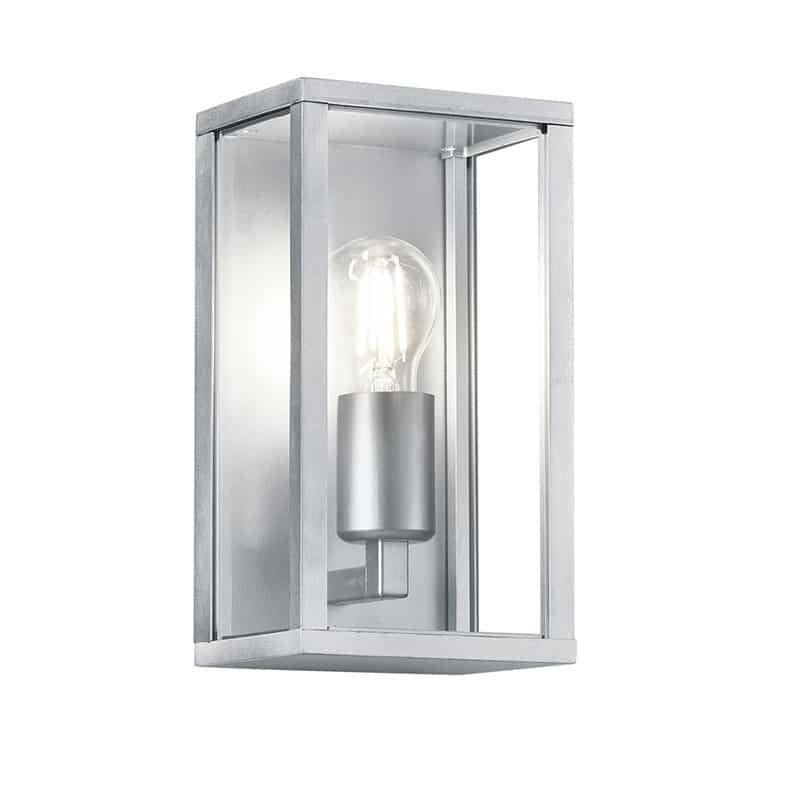 Trio Garonne Aplique de pared exterior de aluminio color zinc 201860186