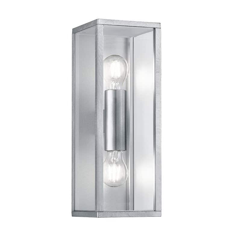 Trio Garonne Aplique de pared exterior de aluminio color zinc 201860286