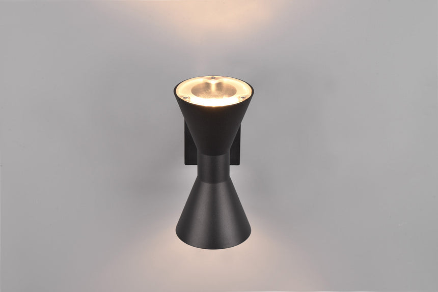 Trio Ardas Wall light cast aluminum black mat 212560232