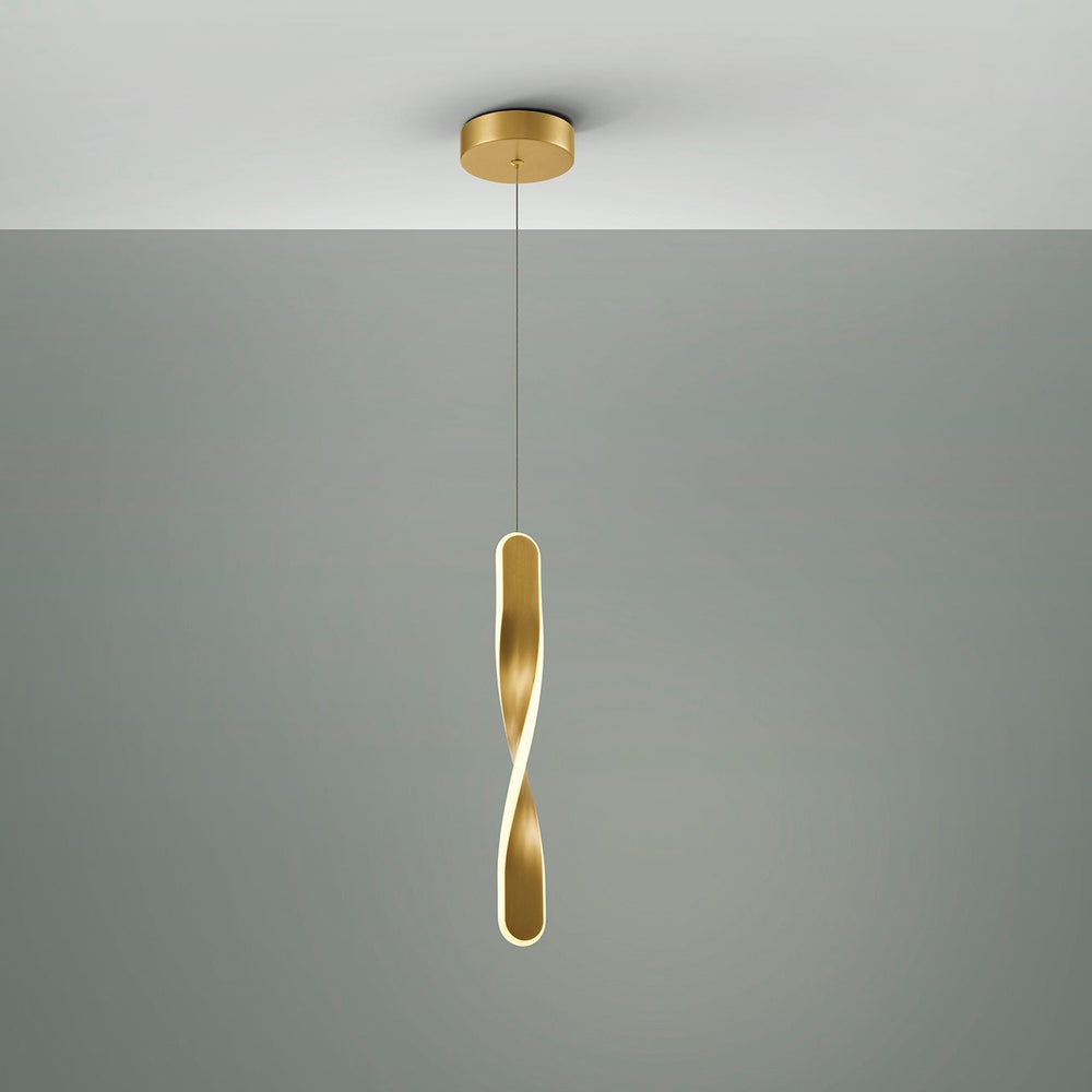 Schuller Twist Pendant Lamp Gold 219633