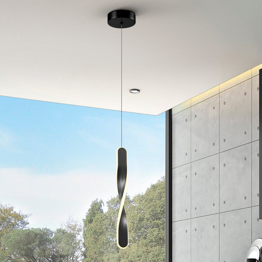 Schuller Twist Pendant Ceiling Lamp Black 219640