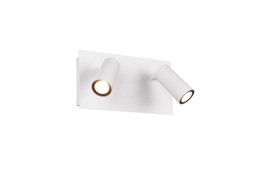 Trio Tunga Aluminum LED outdoor wall light mat white 222960231