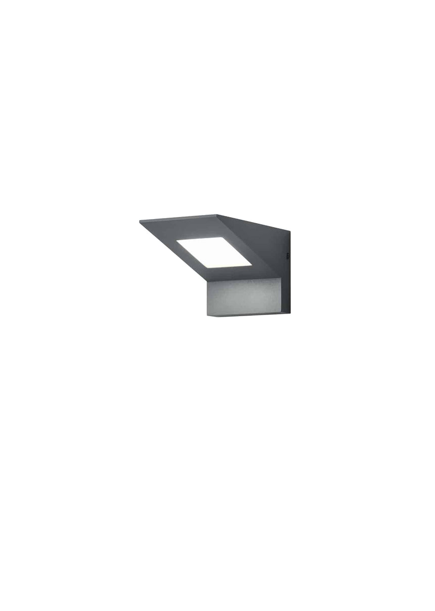 Trio Nelson Anthracite Aluminum LED Outdoor Wall Light 225360142