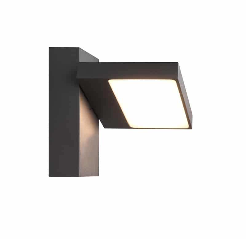 Trio Horton Aplique de pared exterior LED de aluminio antracita 226360142