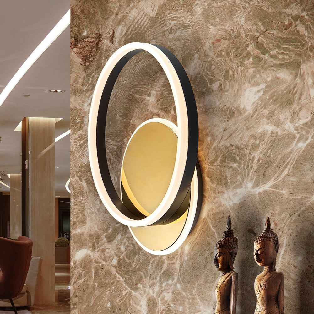 Schuller Oriel ceiling lamp/wall lamp gold and black 226387