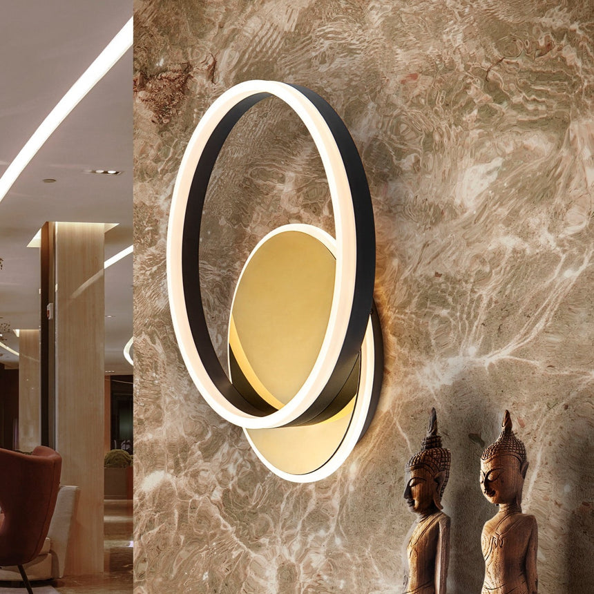 Schuller Oriel ceiling lamp/wall lamp gold and black 226387