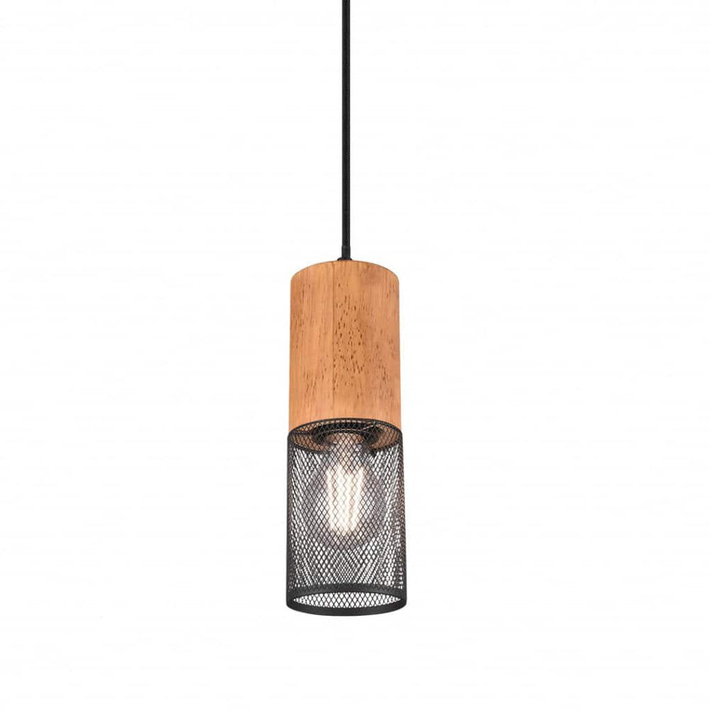 Trio Tosh Black Mat Metal Pendant Lamp 304300132