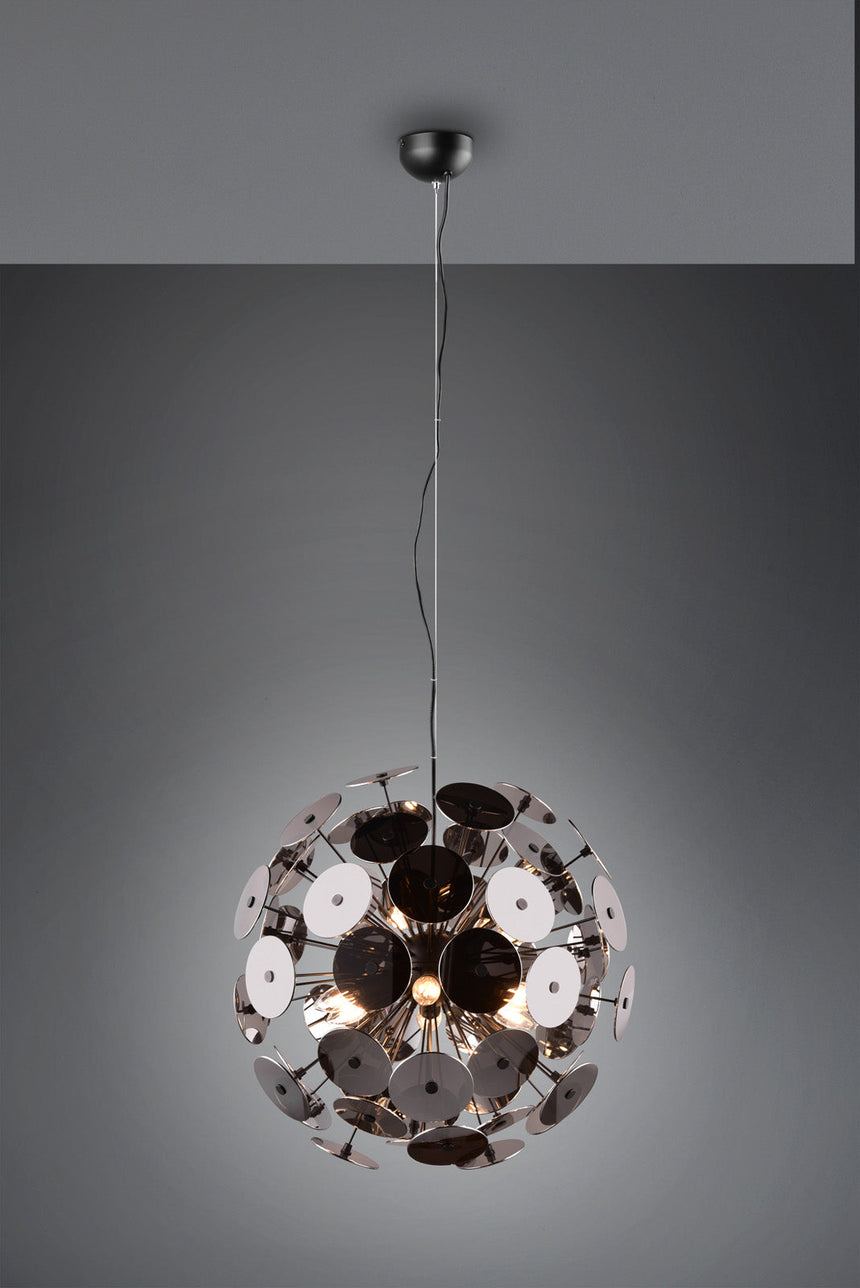 Trio Discalgo Pendant Ceiling Lamp Metal Mat Black 309900657