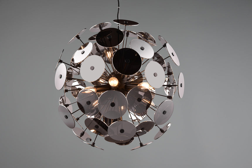 Trio Discalgo Pendant Ceiling Lamp Metal Mat Black 309900657