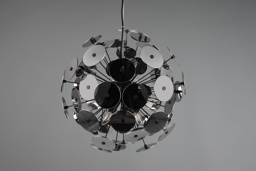 Trio Discalgo Pendant Ceiling Lamp Metal Mat Black 309900657