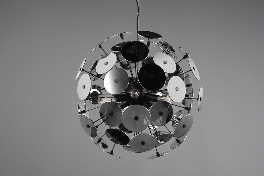 Trio Discalgo Pendant Ceiling Lamp Metal Mat Black 309900657