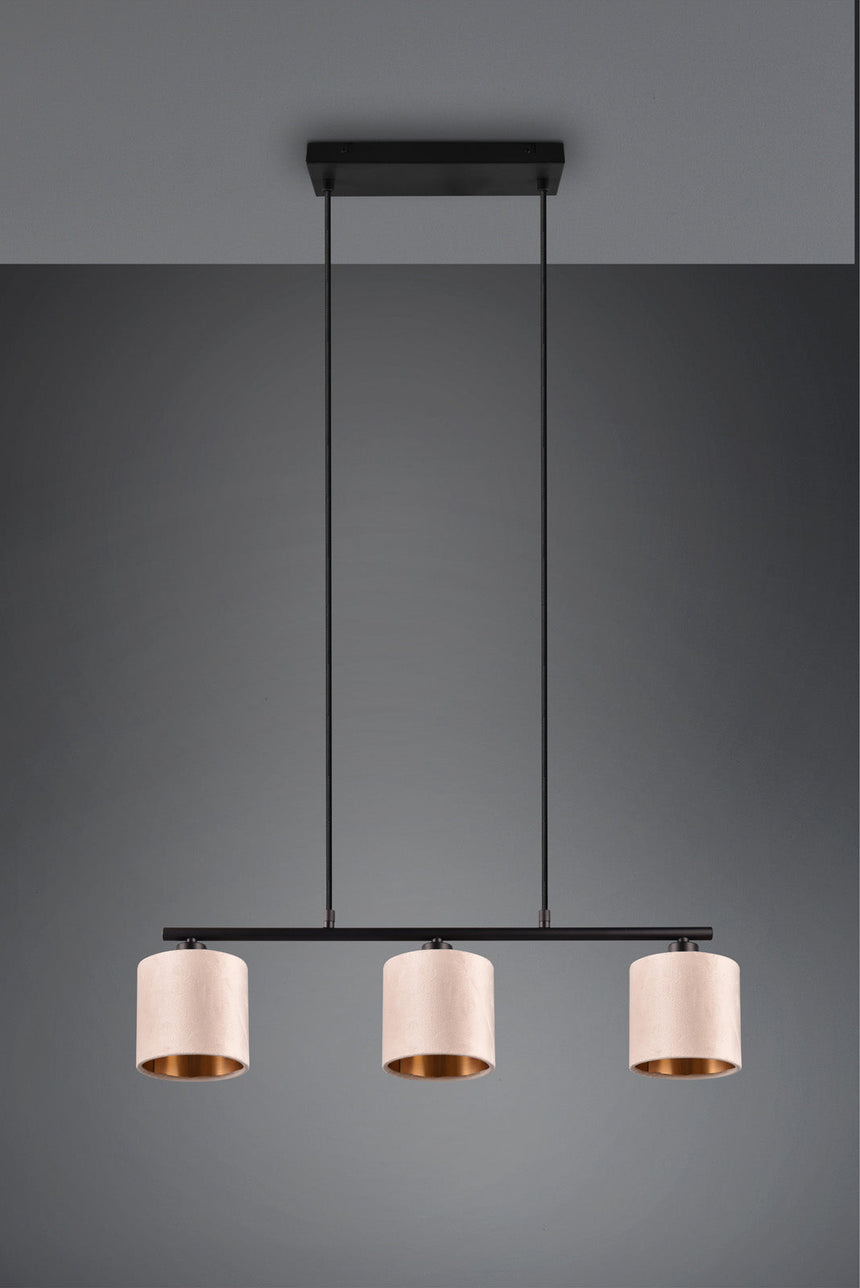 Trio Julieta Hanging Ceiling Lamp with Beige Fabric Balls 319000344