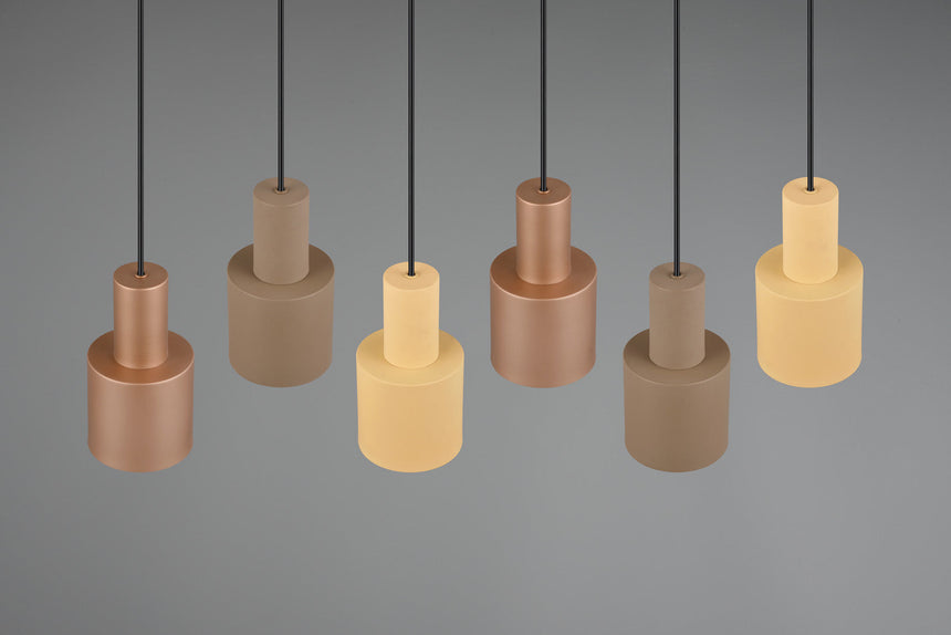 Trio Agudo Lámpara de techo colgante metal multicolor 319400617