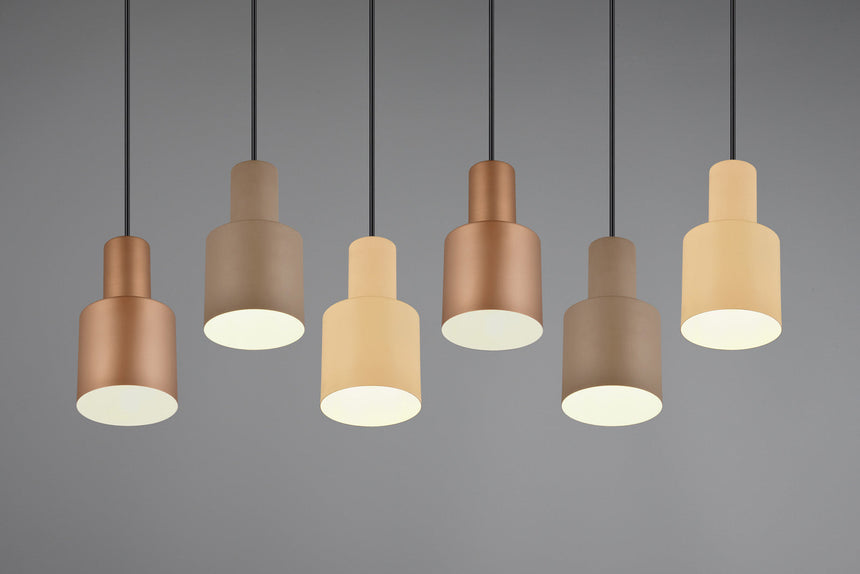 Trio Agudo Lámpara de techo colgante metal multicolor 319400617