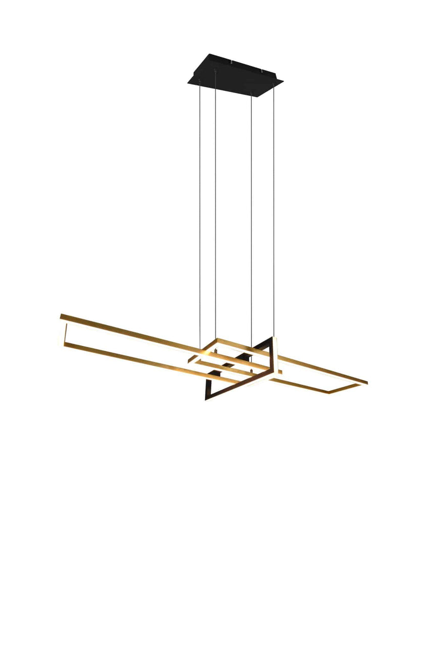 Trio Salinas Matte Bronze Metal LED Pendant Lamp 320310308