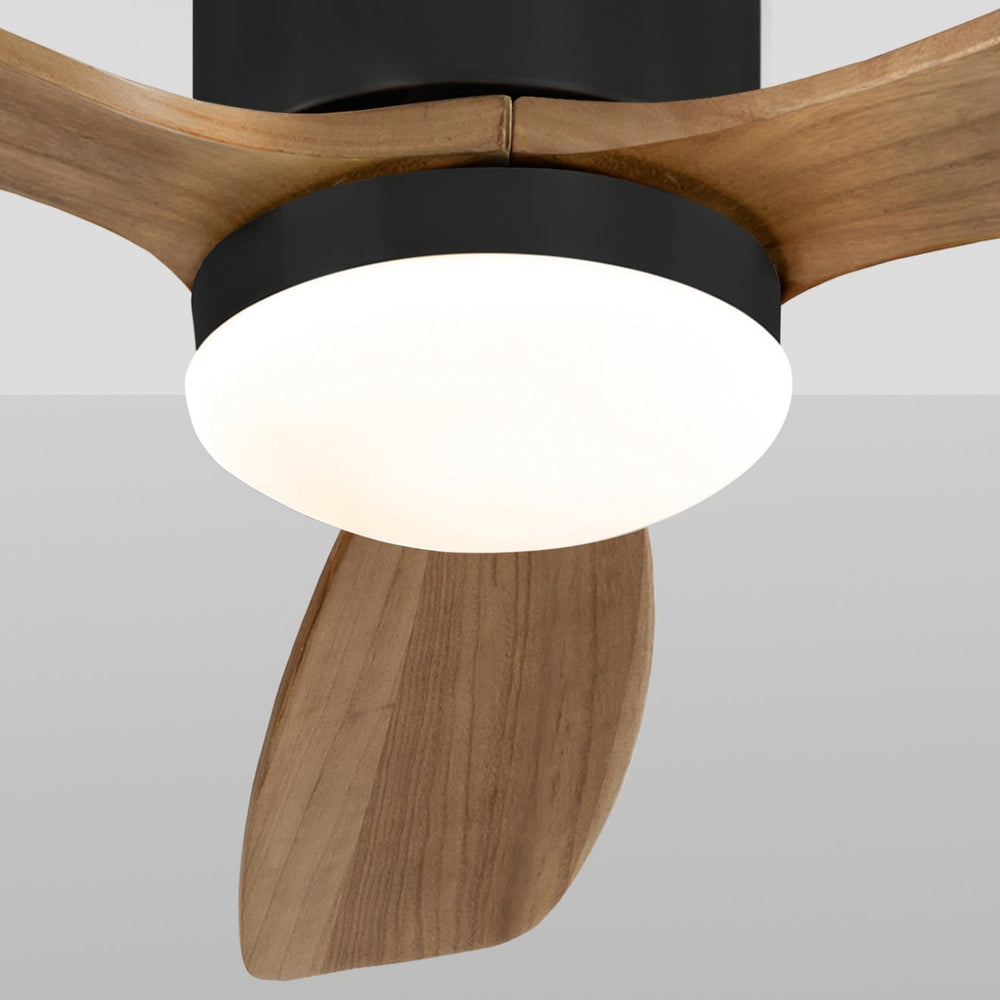 Schuller Siroco Mini Fan black and dimmable walnut 329385D