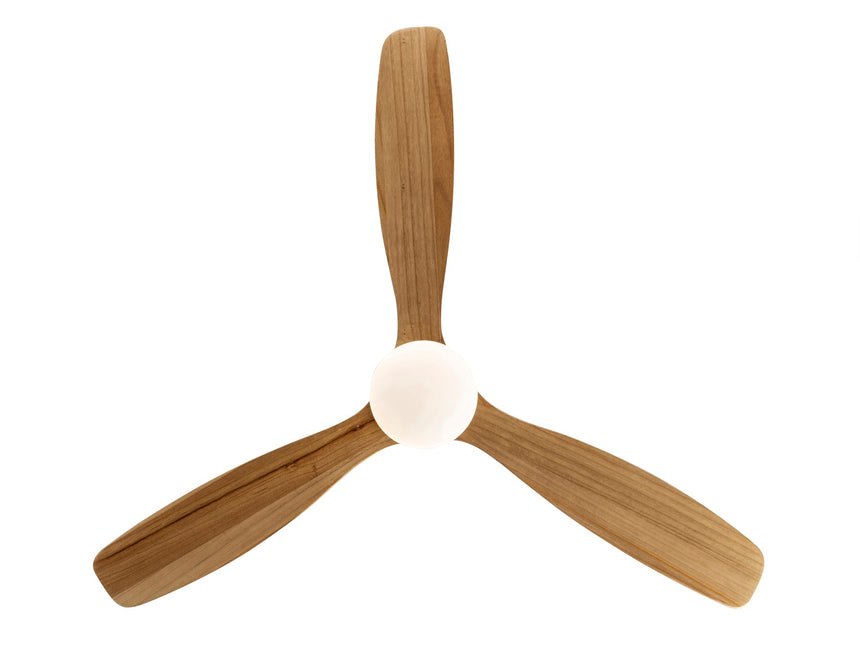 Schuller Siroco Nickel and dimmable wood fan 329521D