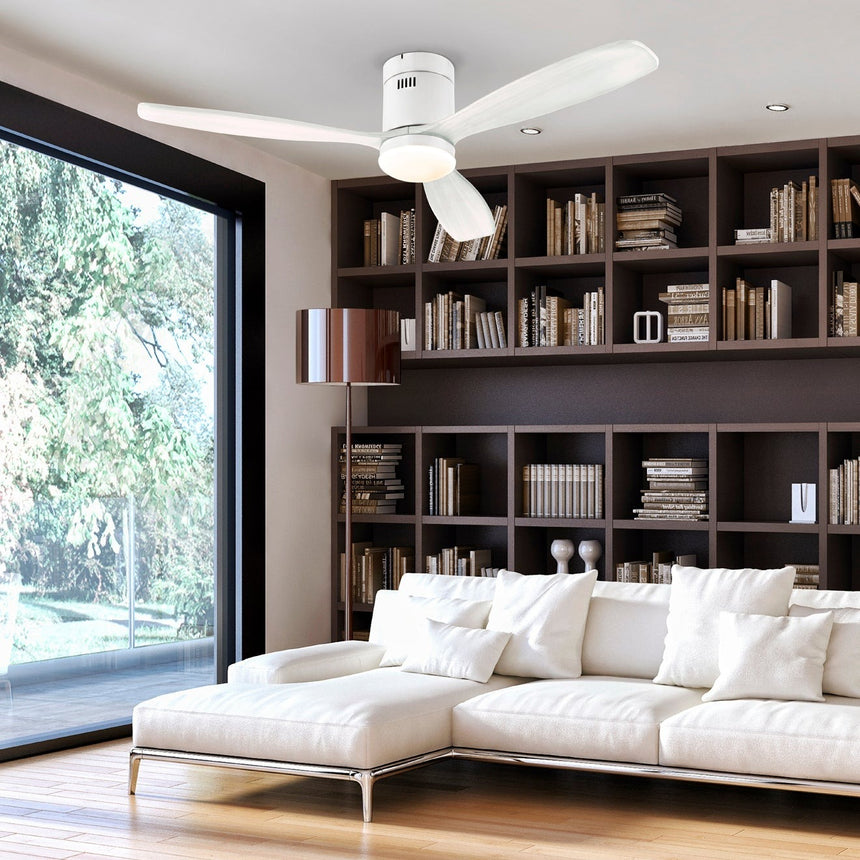 Schuller Siroco Ventilador blanco diámetro 132cm dimable 329583D