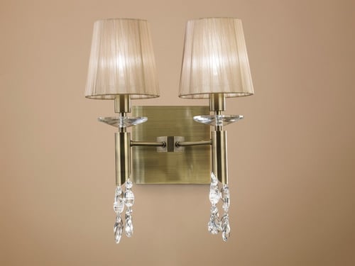 Mantra Tiffany Cuero Aplique dorado, cobrizo 3883