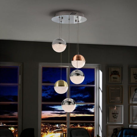 Schuller Sphere 793534 Lámparas de techo Cromo,latón,cobre,trasparente