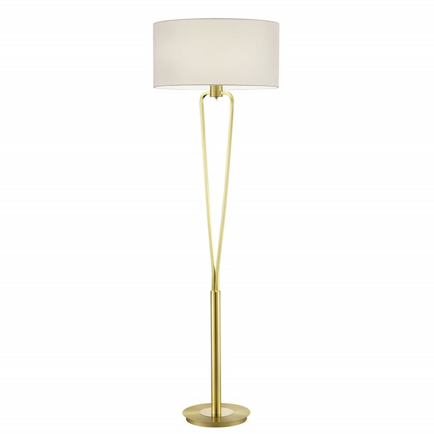 Trio Paris II Matte Bronze Gold Metal Floor Lamp 400200108