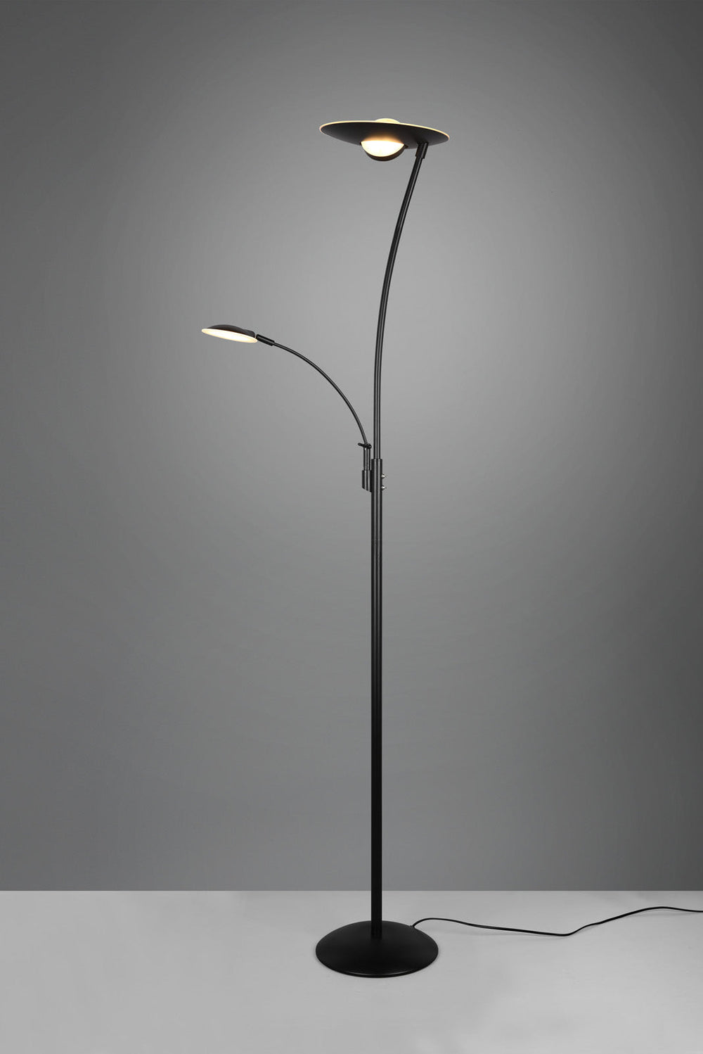 Trio Granby LED floor lamp metal black mat 424310232