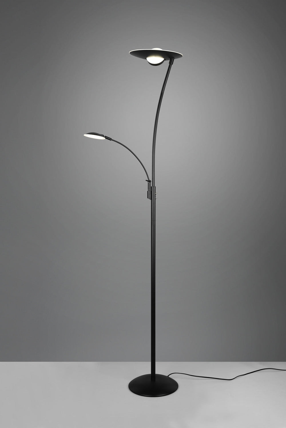 Trio Granby LED floor lamp metal black mat 424310232