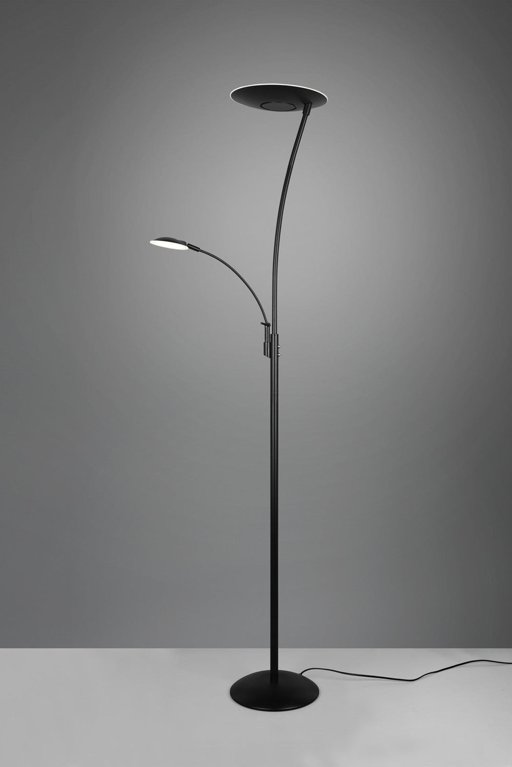 Trio Granby LED floor lamp metal black mat 424310232