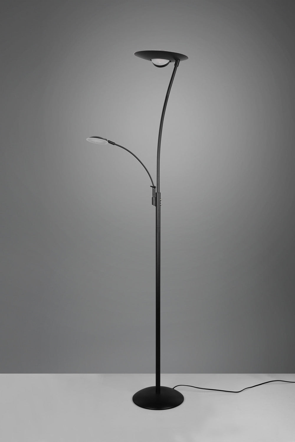 Trio Granby LED floor lamp metal black mat 424310232
