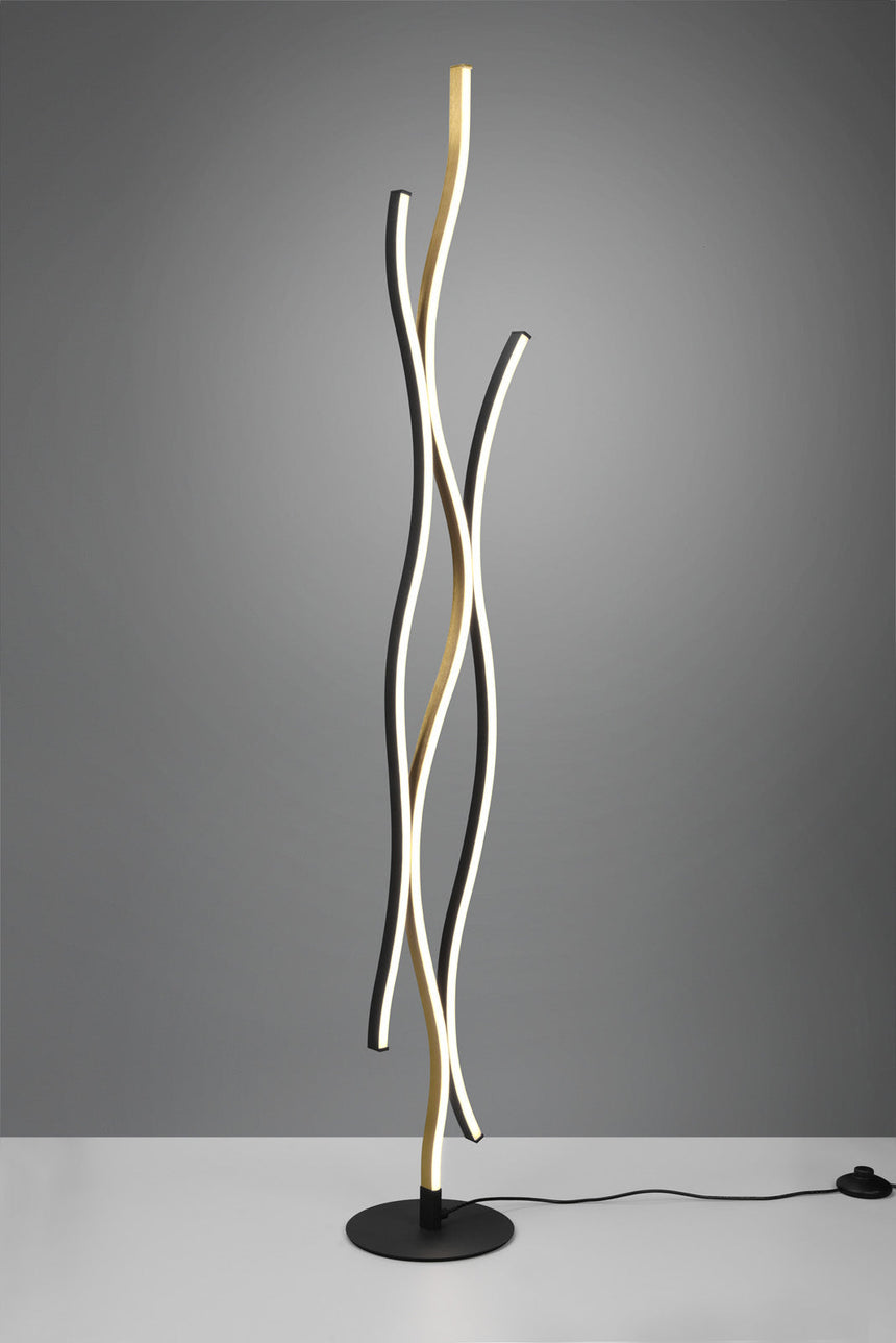 Trio Blaze Matte bronze metal LED floor lamp 441210308