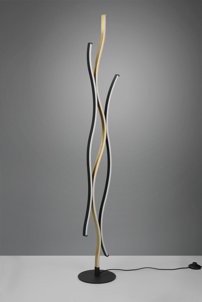 Trio Blaze Matte bronze metal LED floor lamp 441210308