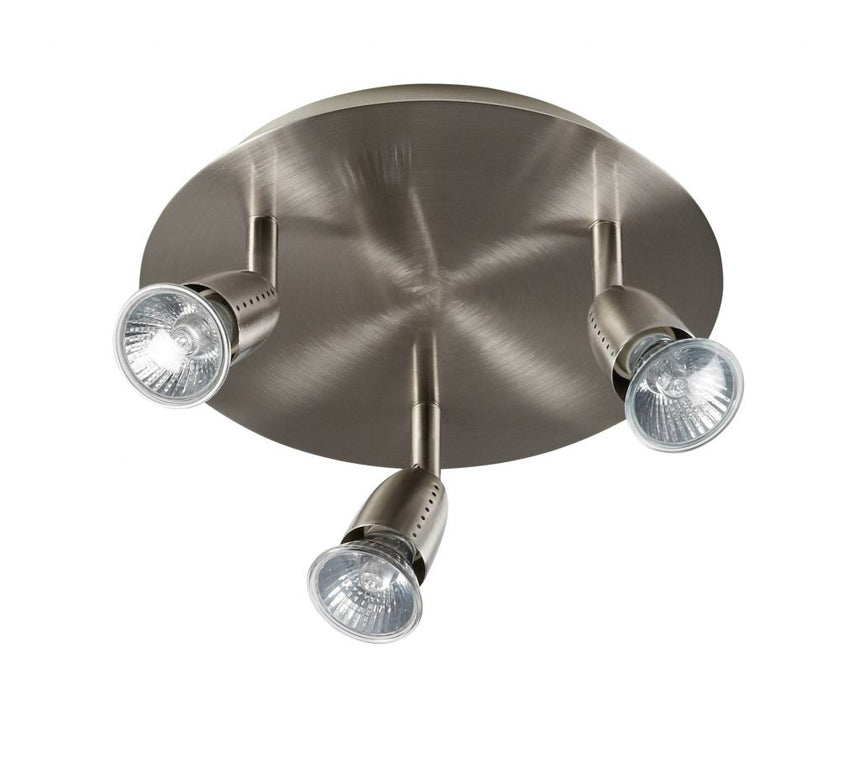 MDC ECCO 554133501 Foco ECCO base 3 focos cromo mate