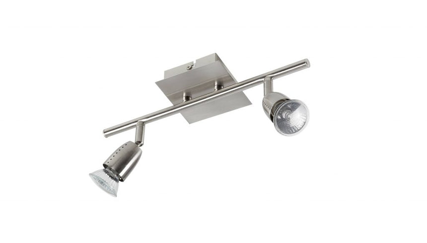 MDC ECCO 554153501 Foco ECCO regleta de 2 focos cromo mate