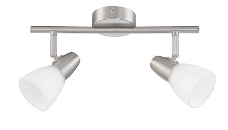 MDC SALSA 576713501 Foco SALSA regleta de 2 focos Cromo mate