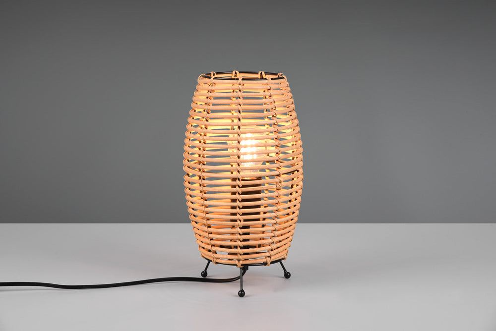 Trio Inga Rattan mesh table lamp natural finish 512200136